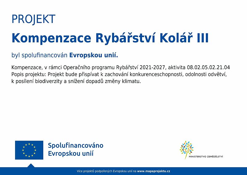 Kompenzace Rybářství Kolář III