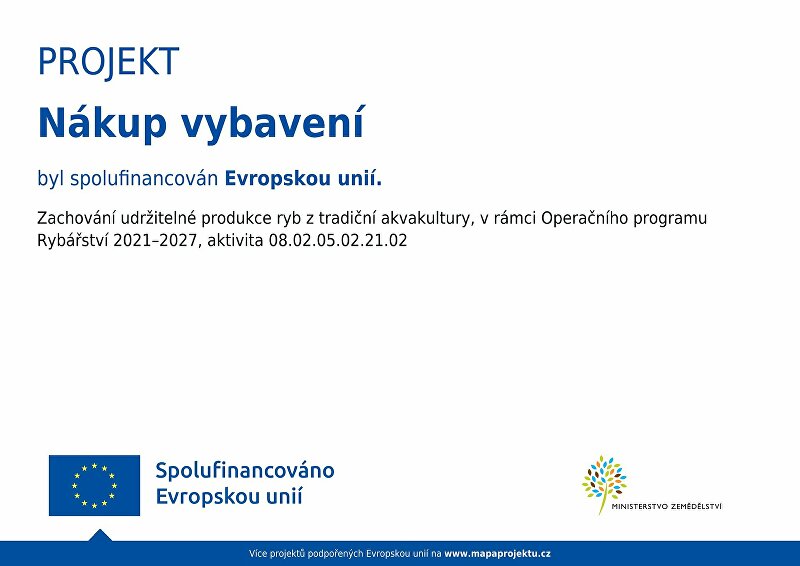 Nákup vybavení