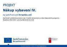Nákup vybavení IV.